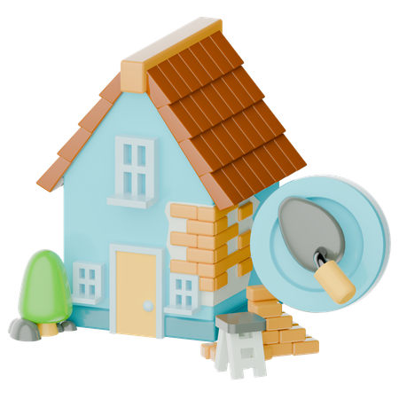 House Renovation  3D Icon