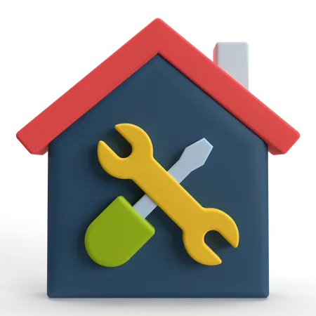 House Renovation  3D Icon