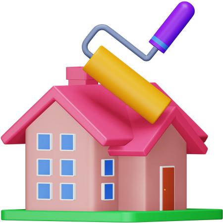 House Renovation  3D Icon