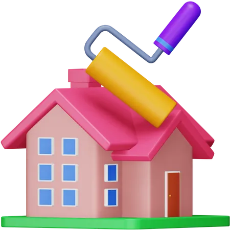 House Renovation  3D Icon