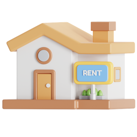 House rent  3D Icon