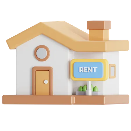 House rent  3D Icon