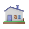 house repair 3d illustration