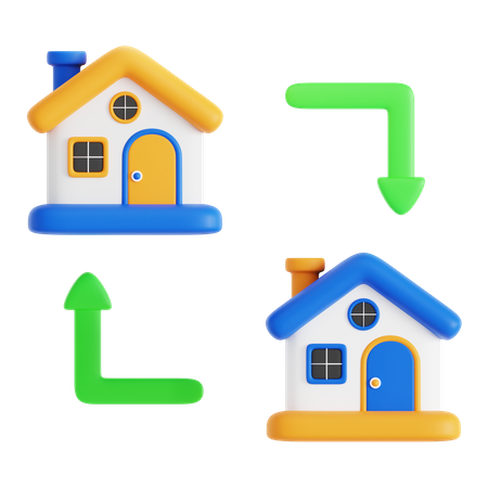 House Replace  3D Icon