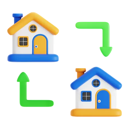 House Replace 3D Icon