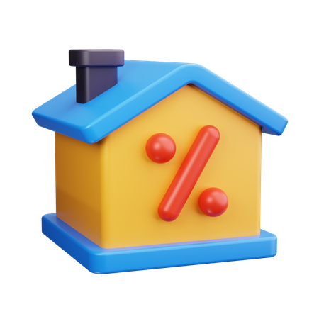 House Sale  3D Icon