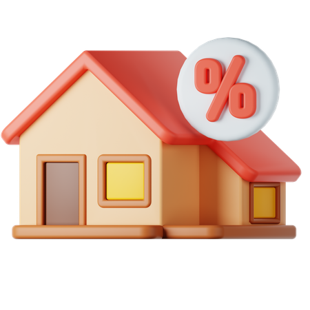 House Sale  3D Icon