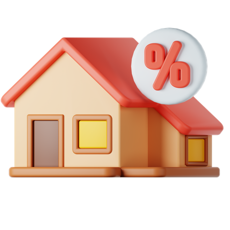 House Sale  3D Icon