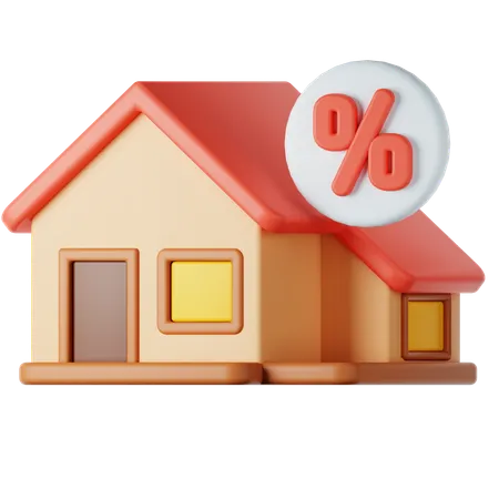 House Sale  3D Icon
