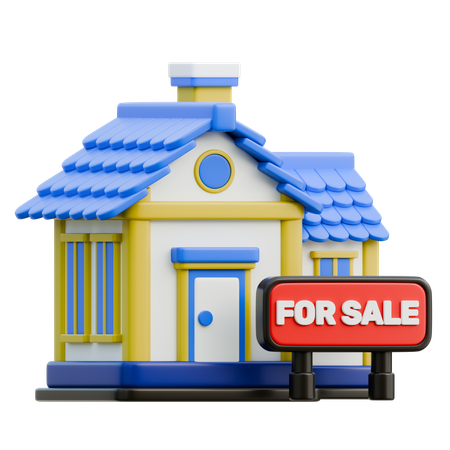 House Sale  3D Icon