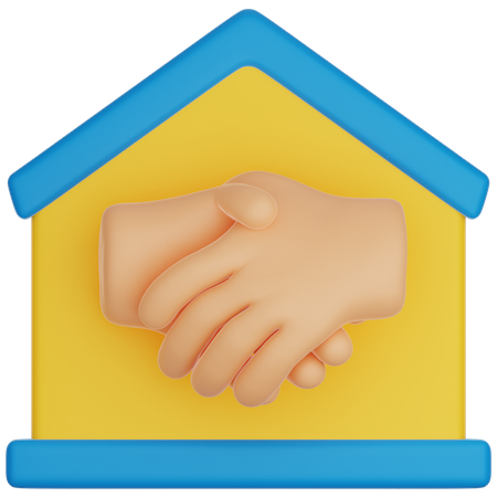 House Sale Agreement  3D Icon