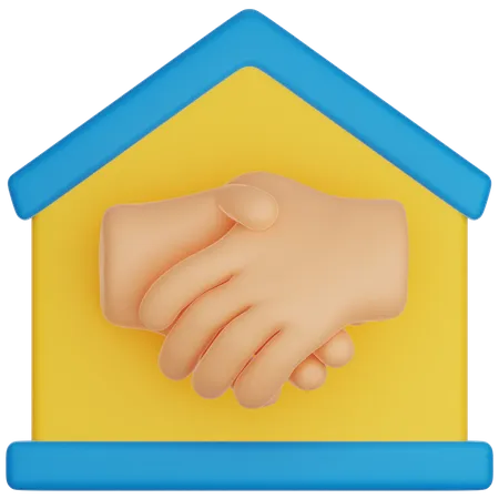 House Sale Agreement  3D Icon