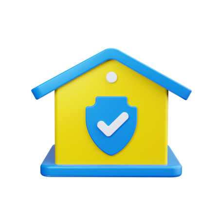House Shield  3D Icon