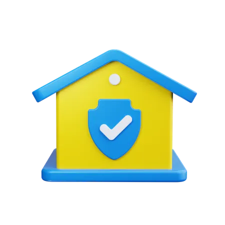 House Shield  3D Icon