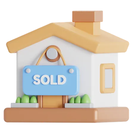 House Has Been Sold To Buyer 3D Icon