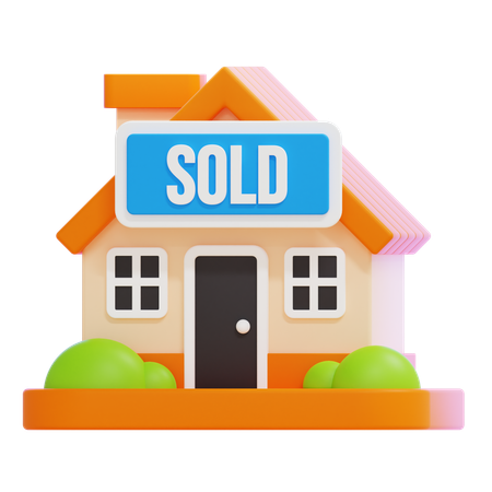 House Sold  3D Icon