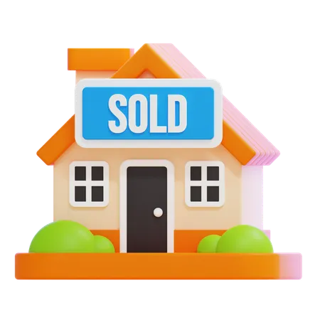 House Sold  3D Icon