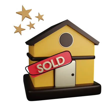 House Sold  3D Icon