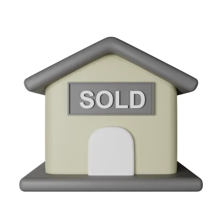 House Sold  3D Icon