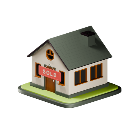 House Sold  3D Icon
