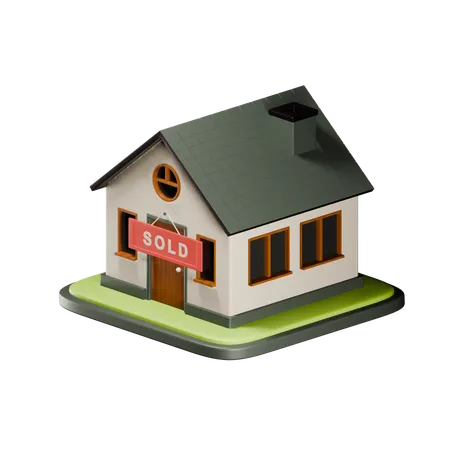 House Sold  3D Icon