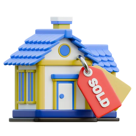 House Sold  3D Icon