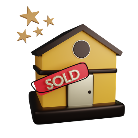 House Sold  3D Icon