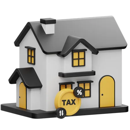 House Tax  3D Icon