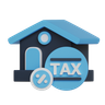 house tax 3d logos