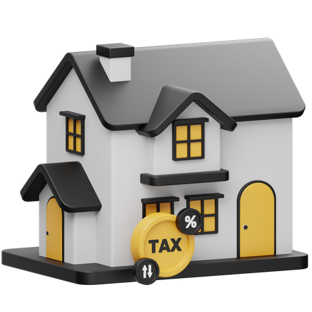 House Tax  3D Icon
