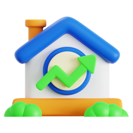 House Value Growth  3D Icon