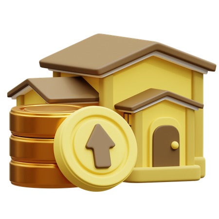 House Value Growth  3D Icon