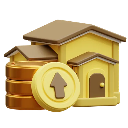 House Value Growth  3D Icon