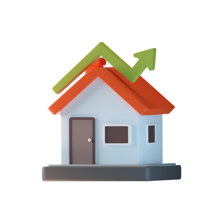 House Value Growth  3D Icon