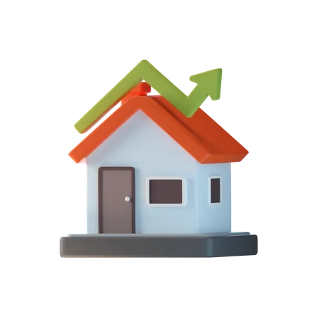 House Value Growth  3D Icon