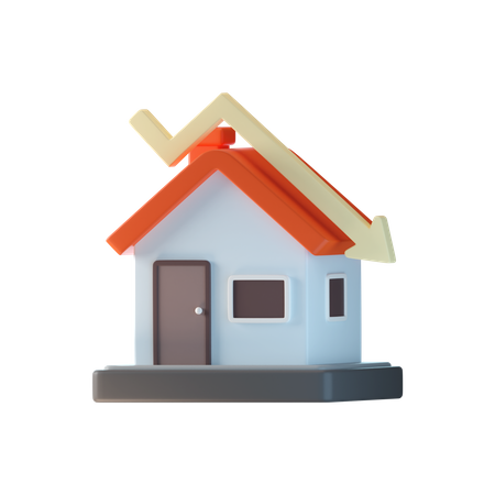 House Value Loss  3D Icon