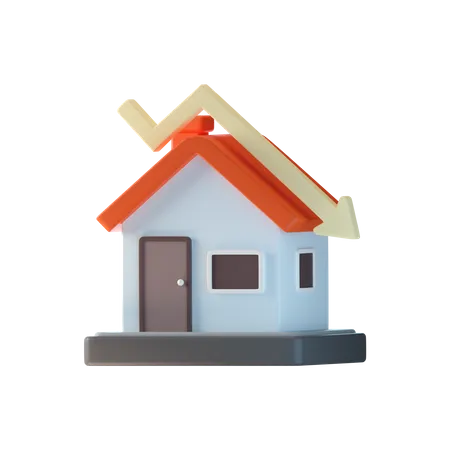 House Value Loss  3D Icon