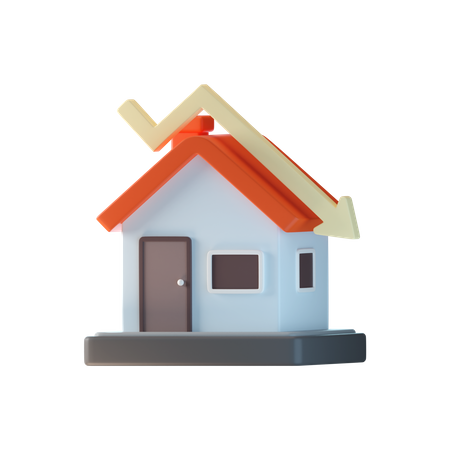 House Value Loss  3D Icon