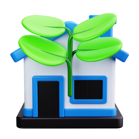 House,ecology,nature,environment,leaf,energy,green  3D Icon