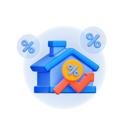 Housing Bubble Risk  3D Icon