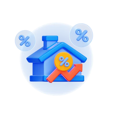 Housing Bubble Risk  3D Icon