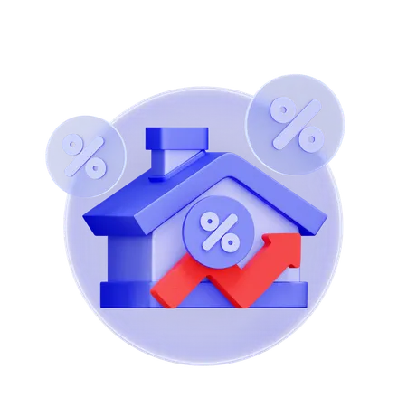 Housing Bubble Risk  3D Icon