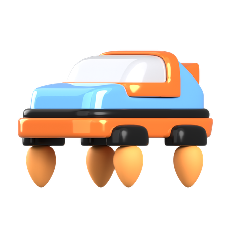 Hover car  3D Icon