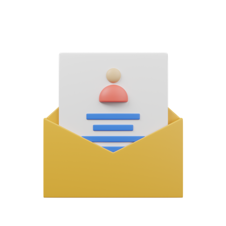 Hr Mail  3D Icon