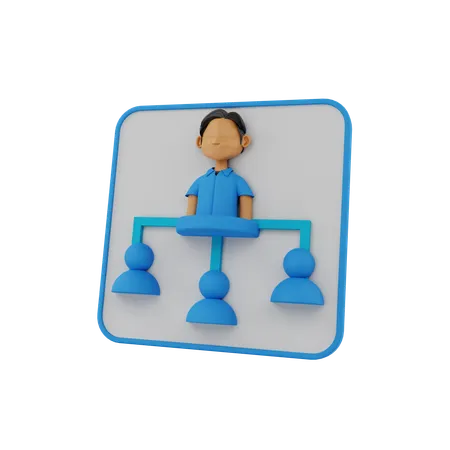 Hr Manager  3D Icon