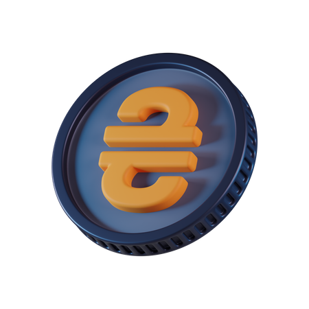 Hryvnia Coin  3D Icon