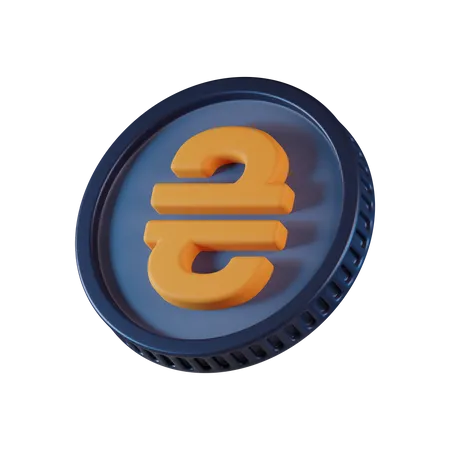 Hryvnia Coin  3D Icon