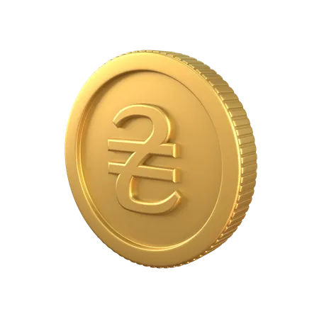 Hryvnia Gold Coin  3D Icon