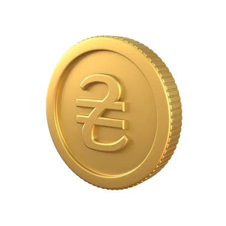 Pièce d'or hryvnia  3D Icon