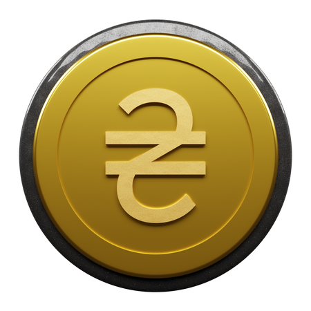 Hryvnia ucraniana  3D Icon